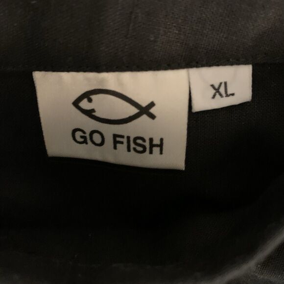 Vintage Patchwork Shacket Women's X-Large Oversized Full Zip Go Fish Eclectic - Picture 5 of 7